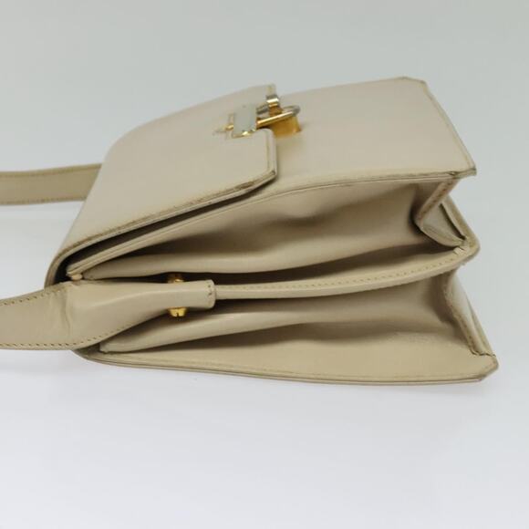 GUCCI Shoulder Bag Leather Cream Gold - Picture 3 of 16